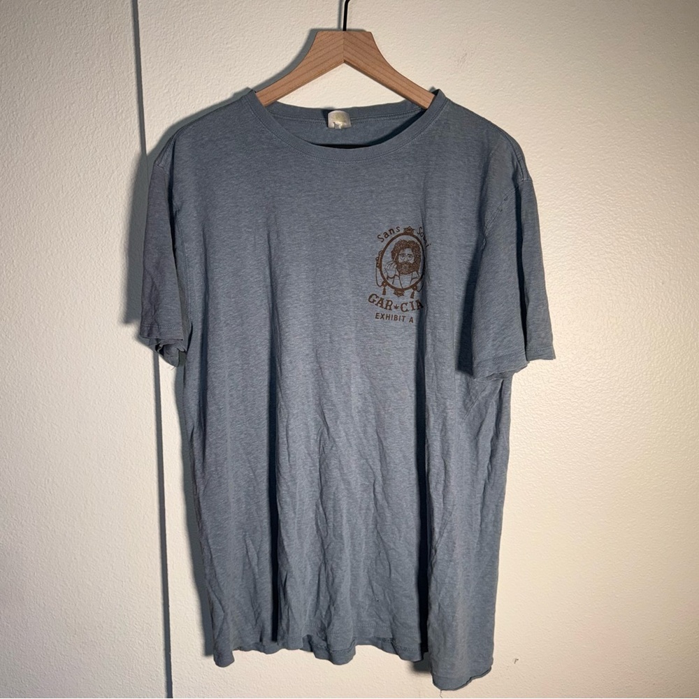 VINTAGE JERRY GARCIA Sans Souci Cotton lightweight band tshirt L